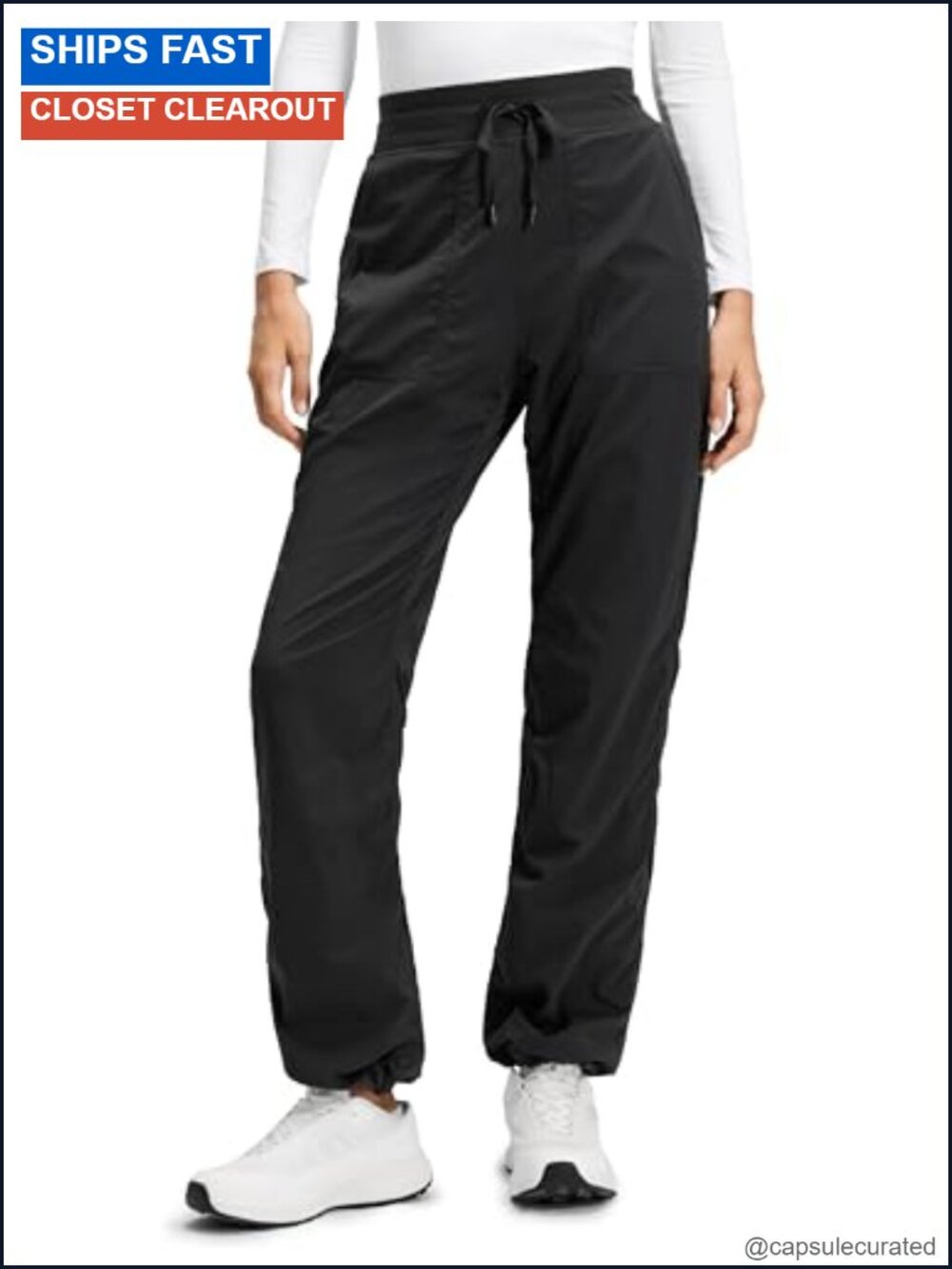 Fleece Lined Straight Leg Sweatpants 30" Inseam Drawstring Yoga Pants